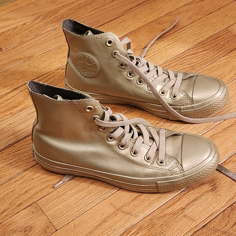 Converse Chuck Taylor All Star Metallic Rubber High Top Sneakers